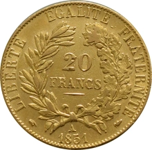 Marengo Francese - Cerere - 20 Franchi