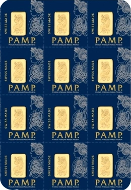 PAMP Confezione Multigrammo 12 Lingottini d'Oro