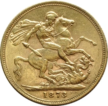 1873 Sterlina - Vittoria Giovane -  Londra