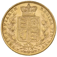 1873 Sterlina - Vittoria Giovane - Stemma Coronato - S