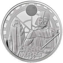 2023 Star Wars - Darth Vader e Imperatore Palpatine - Moneta d'argento Proof 2oz confezionata