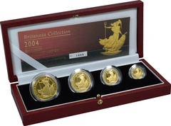 2004 Proof Britannia d'Oro - Cofanetto da 4 Monete