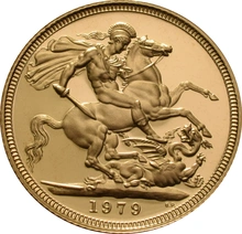 1979 Sterlina - Elisabetta II - Corona Giovane - Proof senza Confezione e Certificato