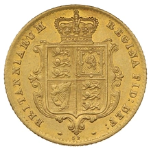 1865 Mezza Sterlina - Vittoria Giovane - Stemma Coronato - Londra
