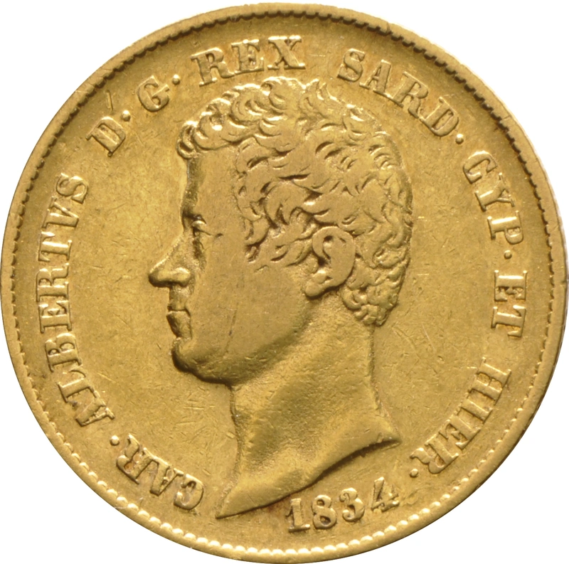 Marengo Italiano - 20 Lire del Regno Di Sardegna - Carlo Alberto