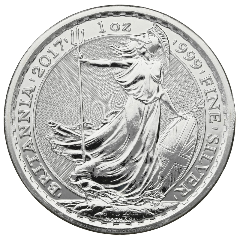2017 Britannia d'Argento 1oz con bordo Privy Rooster
