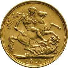 1910 Sterlina - Edoardo VII - M