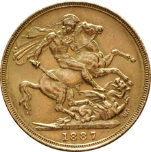 1887 Sterlina - Vittoria - Giubileo - Londra
