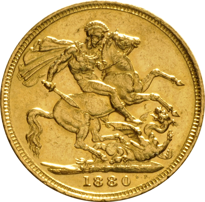 1880 Sterlina - Vittoria Giovane - M