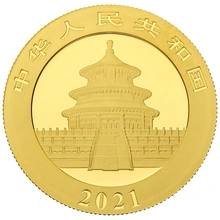 Panda Cinese 15g d'Oro - 2021