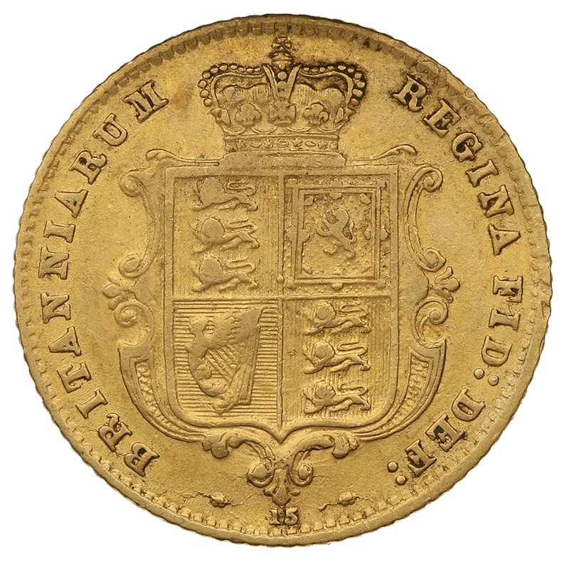 1866 Mezza Sterlina - Vittoria Giovane - Stemma Coronato - Londra