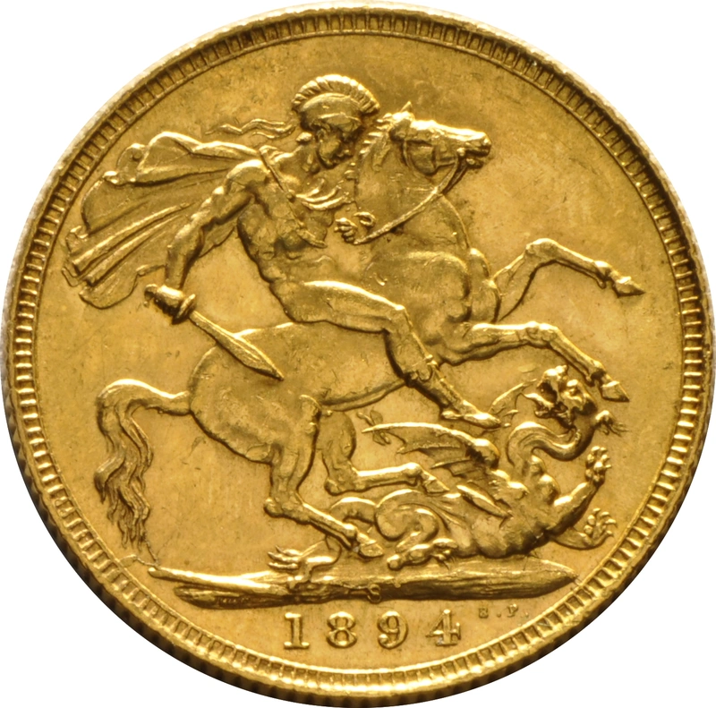1894 Sterlina d'Oro - Vittoria Testa Velata - S
