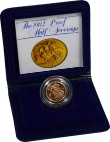 1982 Proof Mezza Sterlina d'Oro - Cofanetto