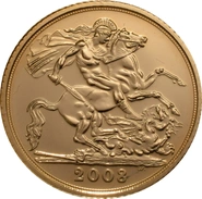 2008 Mezza Sterlina - Elisabetta II - Quarto Ritratto con Diadema