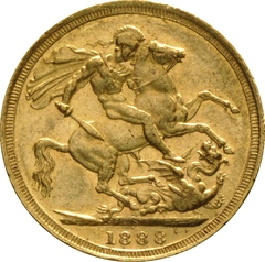 1888 Sterlina - Vittoria - Giubileo - S