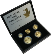 1990 Proof Britannia d'Oro - Cofanetto da 4 Monete