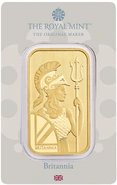 Lingotto d'oro coniato Britannia da 1 oz