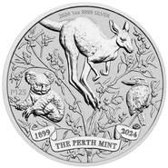 2024 Moneta d'Argento 1oz - 125° Anniversario della Zecca di Perth