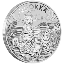 2024 Moneta d'argento australiana Quokka 1oz
