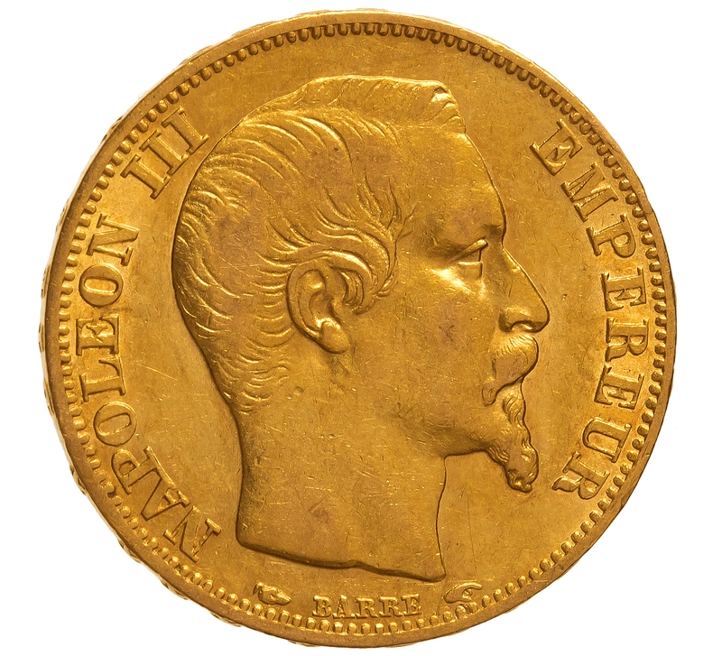 1854 - Marengo Francese - Napoleone III  - Testa Nuda - A