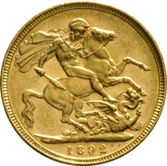1892 Sterlina - Vittoria - Giubileo - M