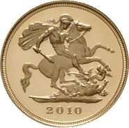 2010 Mezza Sterlina - Elisabetta II - Quarto Ritratto con Diadema - Proof senza Confezione