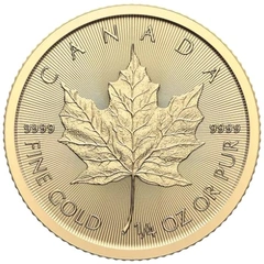 1/4oz Maple Canadese d'Oro