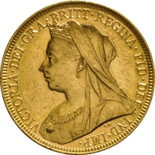 1896 Sterlina d'Oro - Vittoria Testa Velata - M