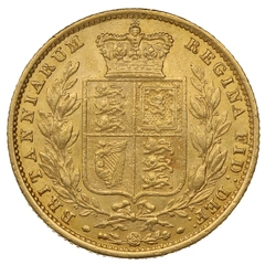 1857 Sterlina - Vittoria Giovane - Stemma Coronato - Londra