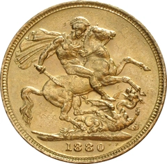 1880 Sterlina - Vittoria Giovane - Londra