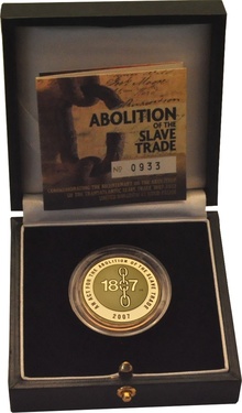 2007 - Proof 2 Pound d'Oro - Abolizione della Tratta degli Schiavi