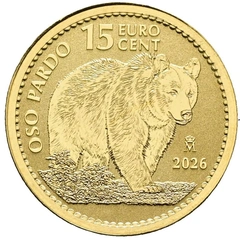 2026 Moneta d'Oro da 1/10 oz dell'Orso Bruno Spagnolo