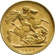 1892 Sterlina - Vittoria - Giubileo - M