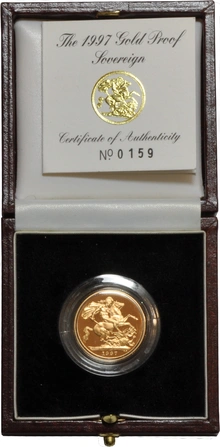 1997 Proof Sterlina d'Oro - Cofanetto