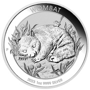 2023 Moneta d'Argento Australiana con Vombato 1oz