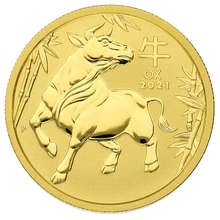 Anno del Bue d'Oro 2021 1/2oz - Perth Mint