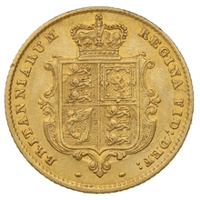 1858 Mezza Sterlina - Vittoria Giovane - Stemma Coronato - Londra