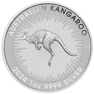 2024 Moneta d'argento da 1 litro di canguro australiano