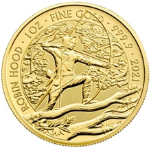 Moneta d'oro 2021 Robin Hood Miti & Leggende 1oz