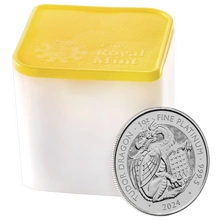 2024 Drago dei Tudor - Bestie dei Tudor Moneta da 1 oz. di platino