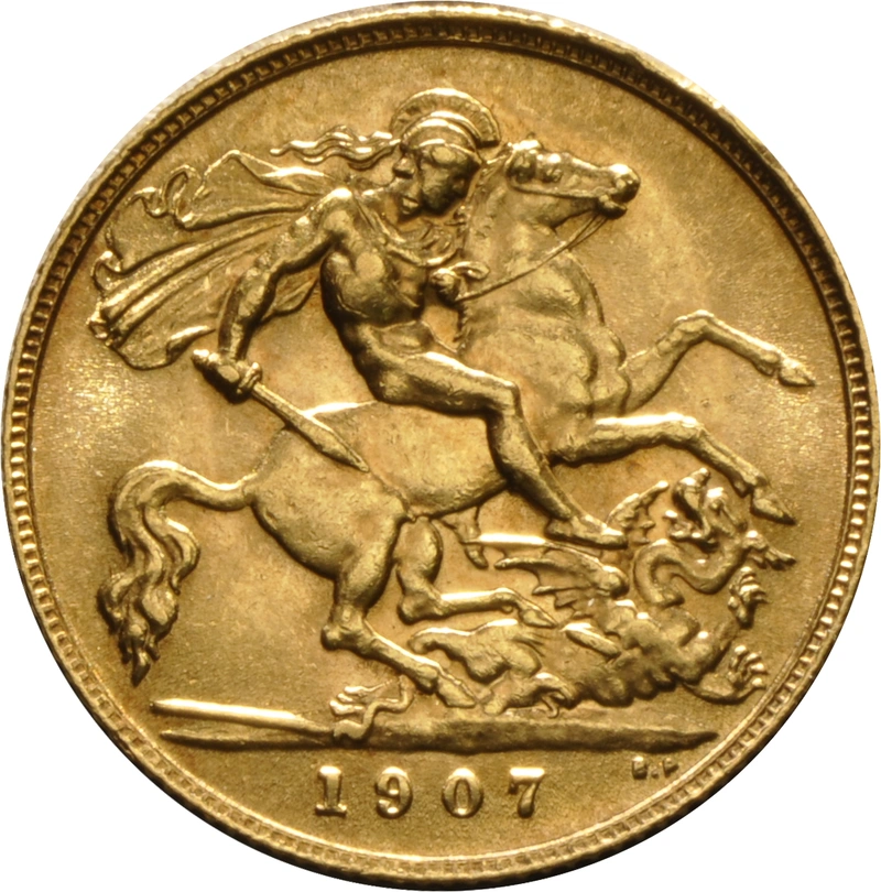 1907 Mezza Sterlina - Edoardo VII - Londra