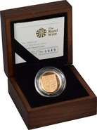 2008 Proof £1 d'Oro - Valuta UK - Stemma Araldico Reale