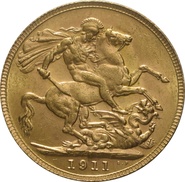 1911 Sterlina d'Oro Giorgio V - P