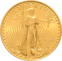 1998 Eagle Americana d'Oro 1/2oz