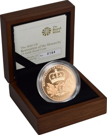 2010 - Proof 5 Pound d'Oro - Restaurazione della Monarchia