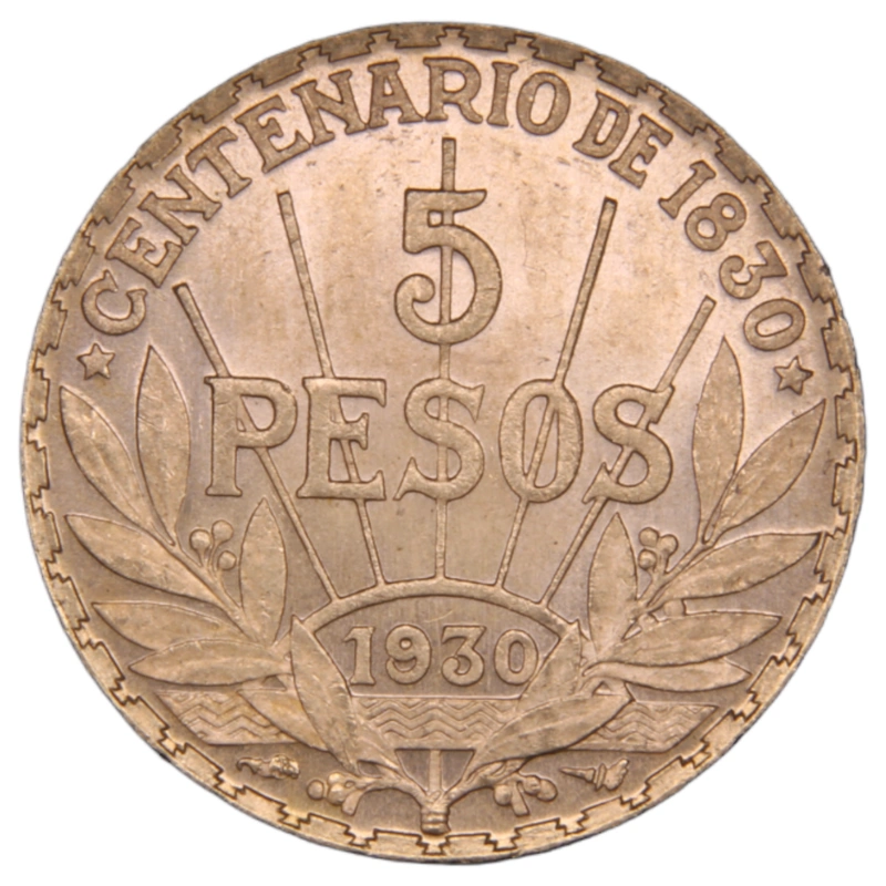 5 Pesos Uruguayani 1930