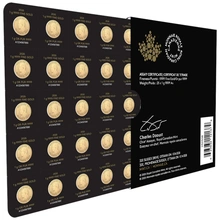 2026 MapleGram 25 monete d'oro da 1 g