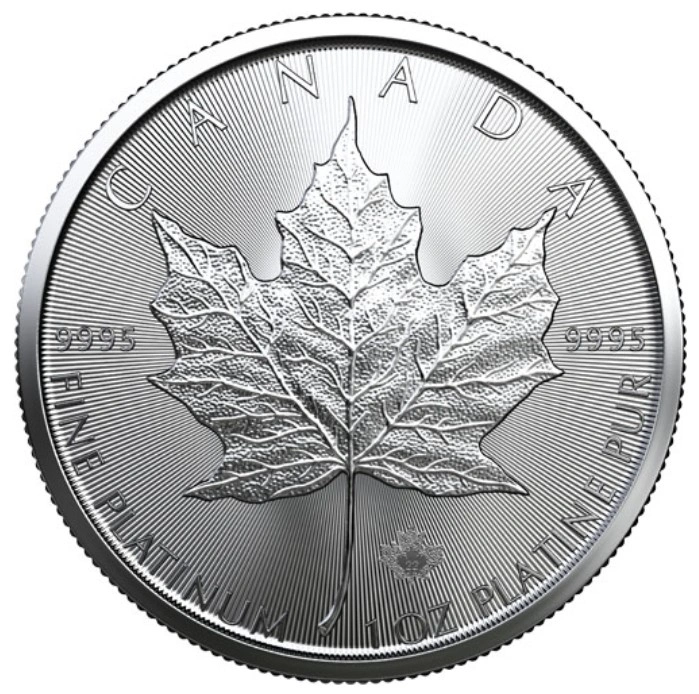 2022 Maple Canadese di Platino 1oz