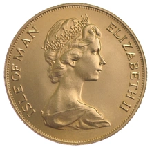 1973 Mezza Sterlina - Elisabetta II - Corona Giovane - Isola di Man