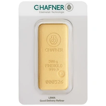C. Hafner Lingotto d'Oro Colato 500 Grammi